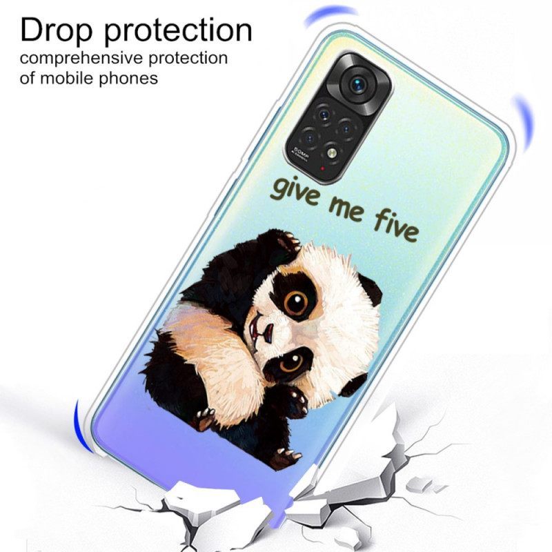 Θήκη Xiaomi Redmi Note 11 / 11S Χωρίς Ραφή Panda Give Me Five